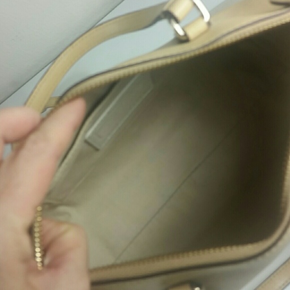 Coach bag Mini leather Satchel Tan Saffiano - Picture 6 of 8